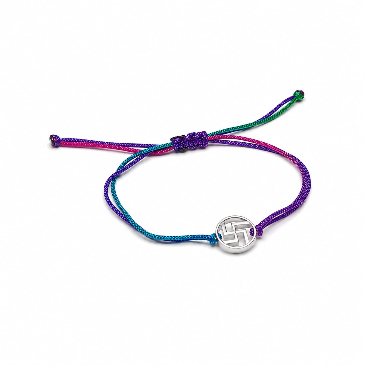 Swastik Convertible Silver Rakhi
