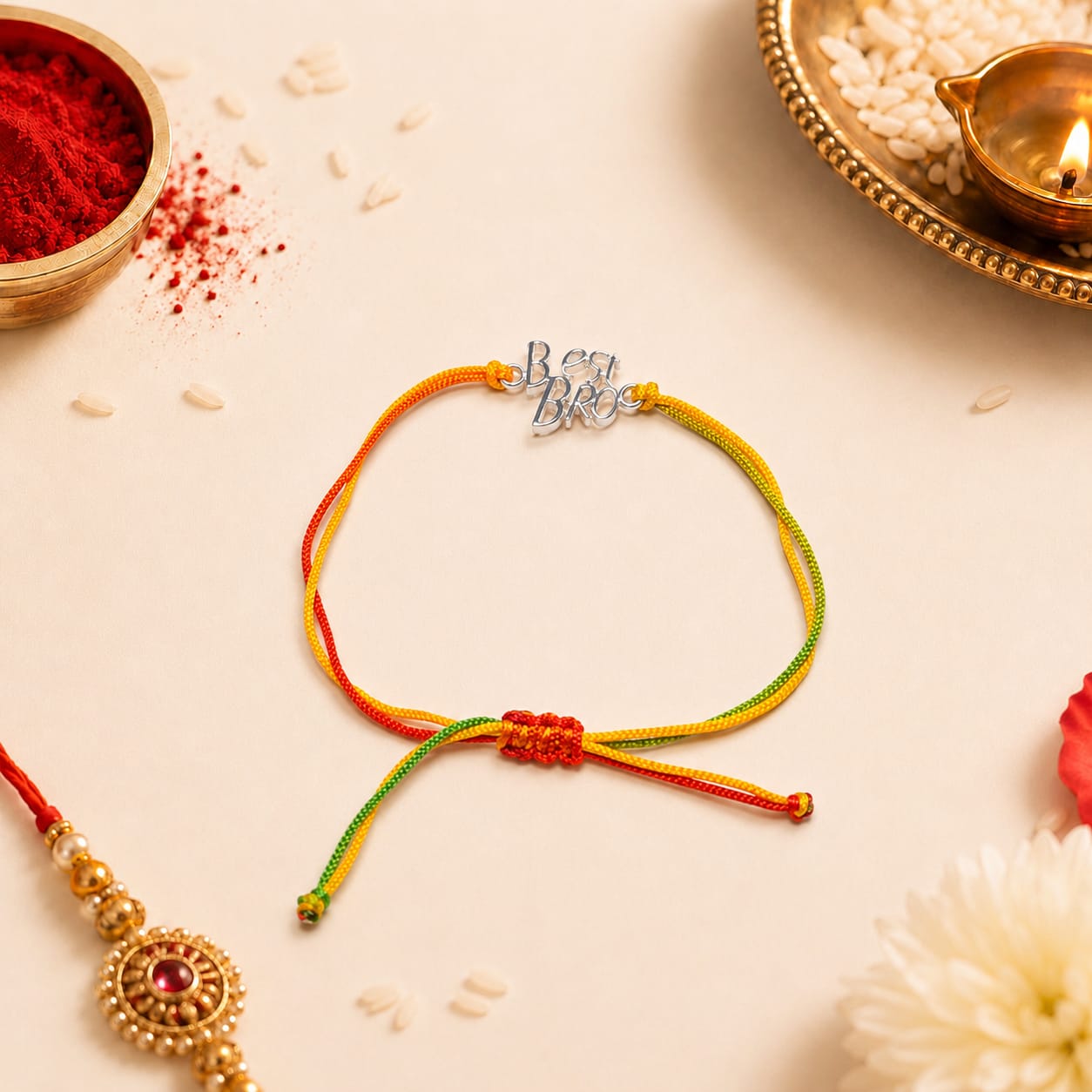 Best Bro Silver Rakhi