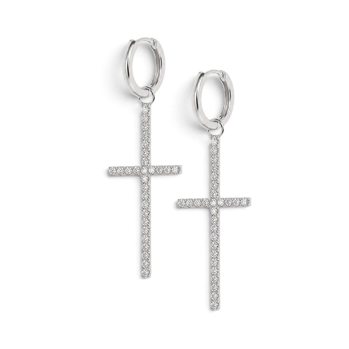 Cross Drop Hoops