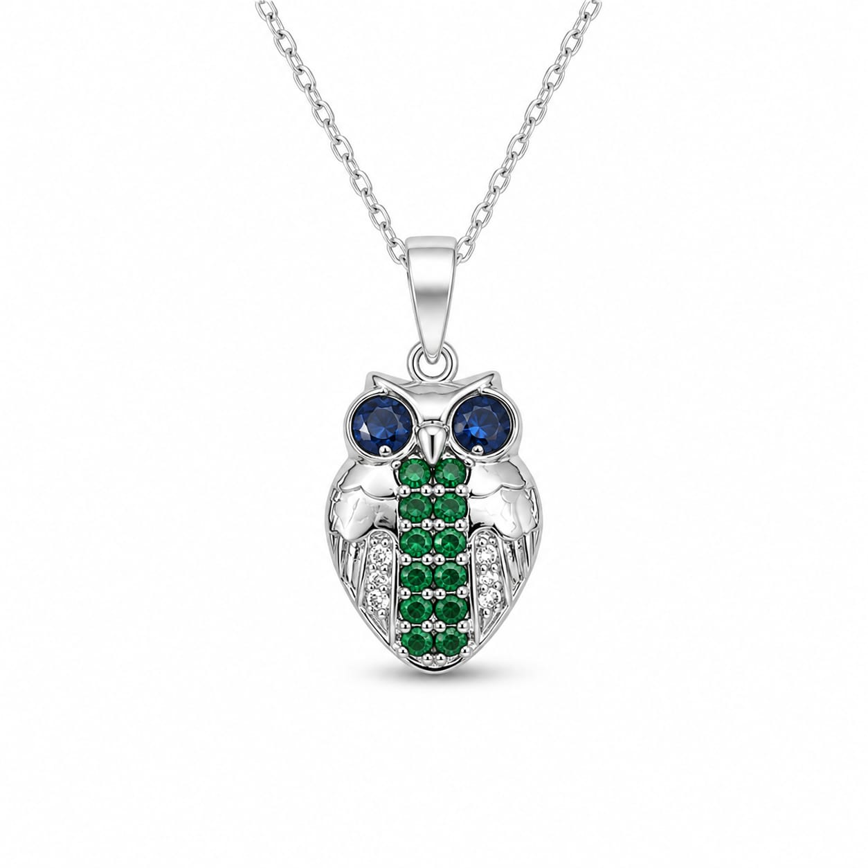 Owl Silver Necklace