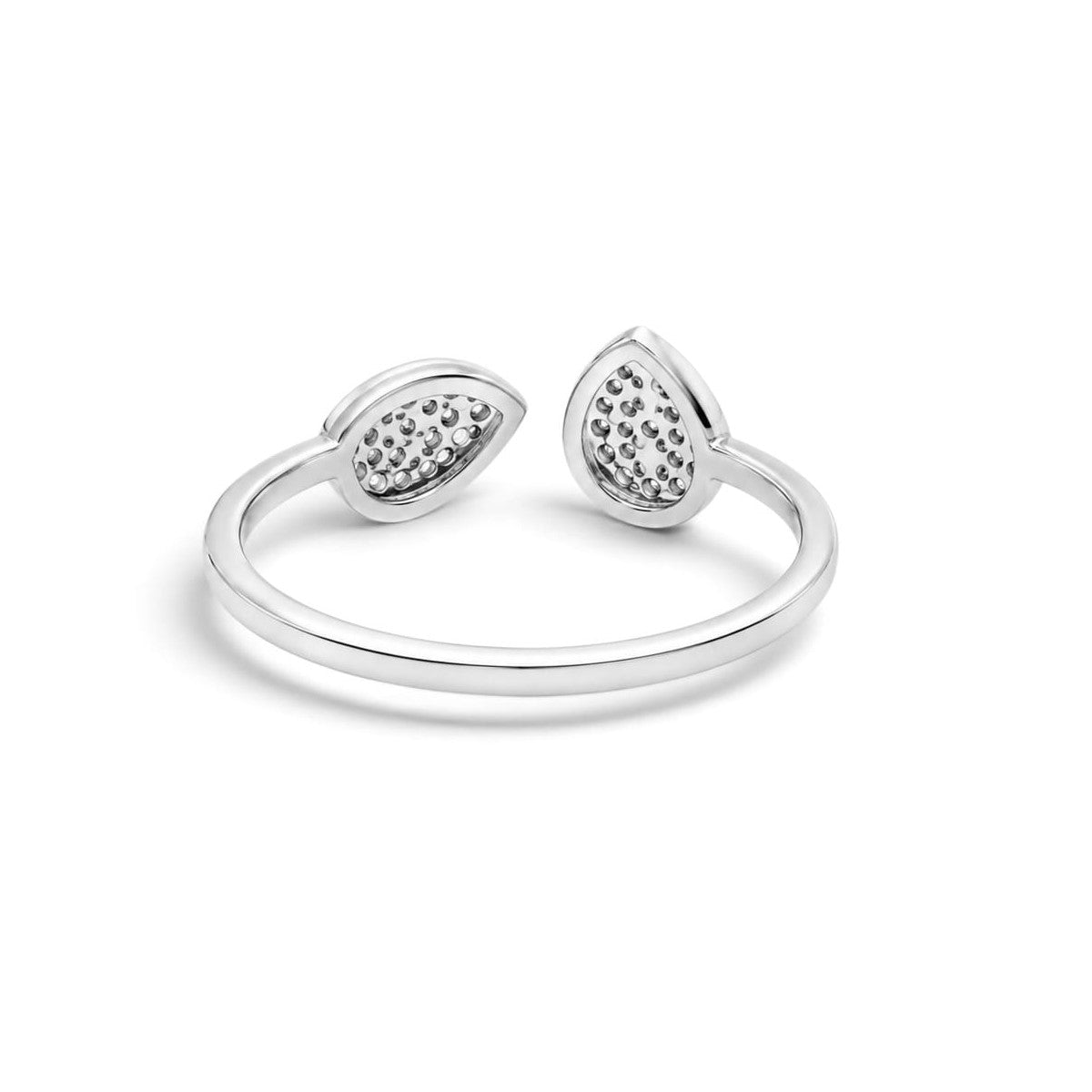 Duo Drop Pave Ring