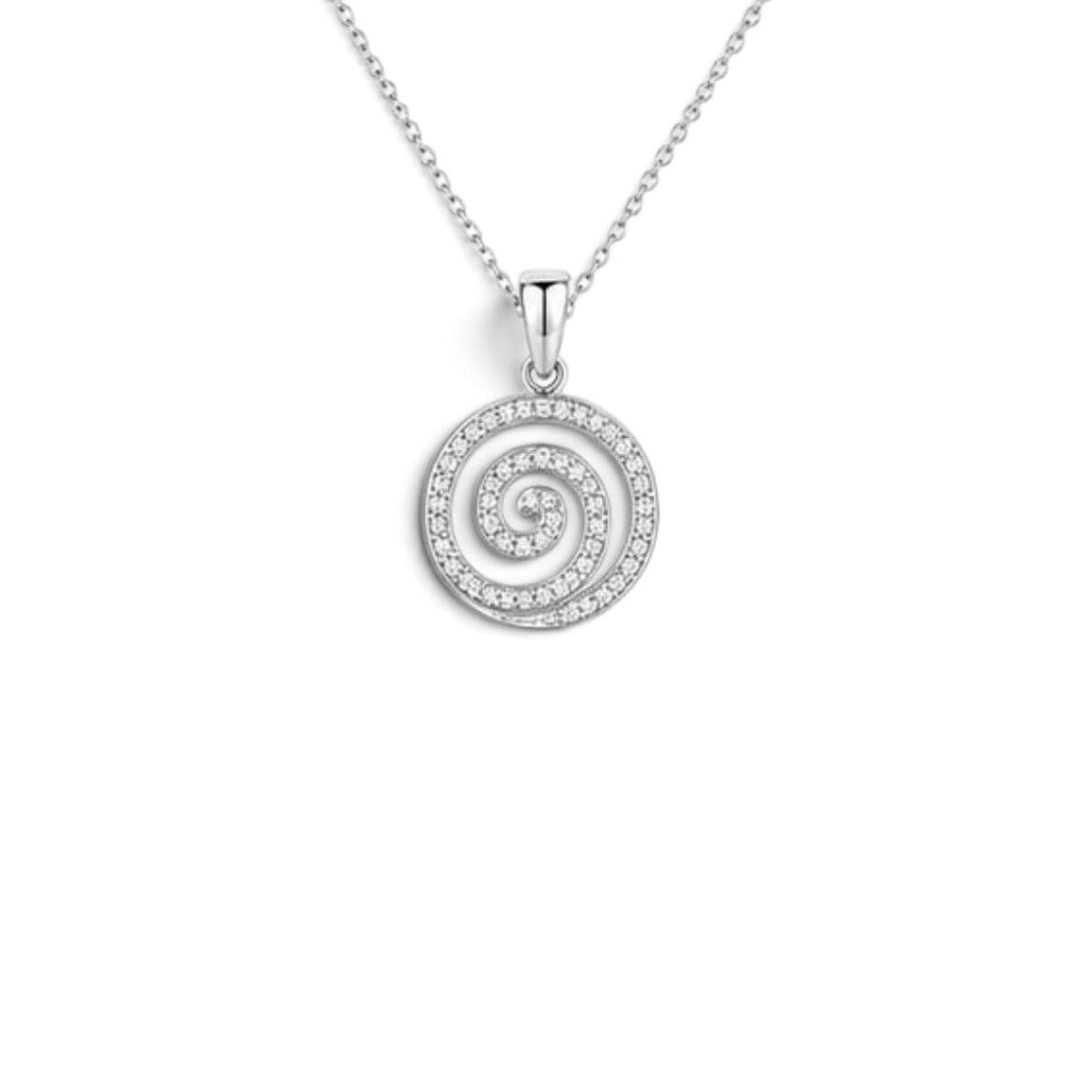 Spiral Silver Necklace
