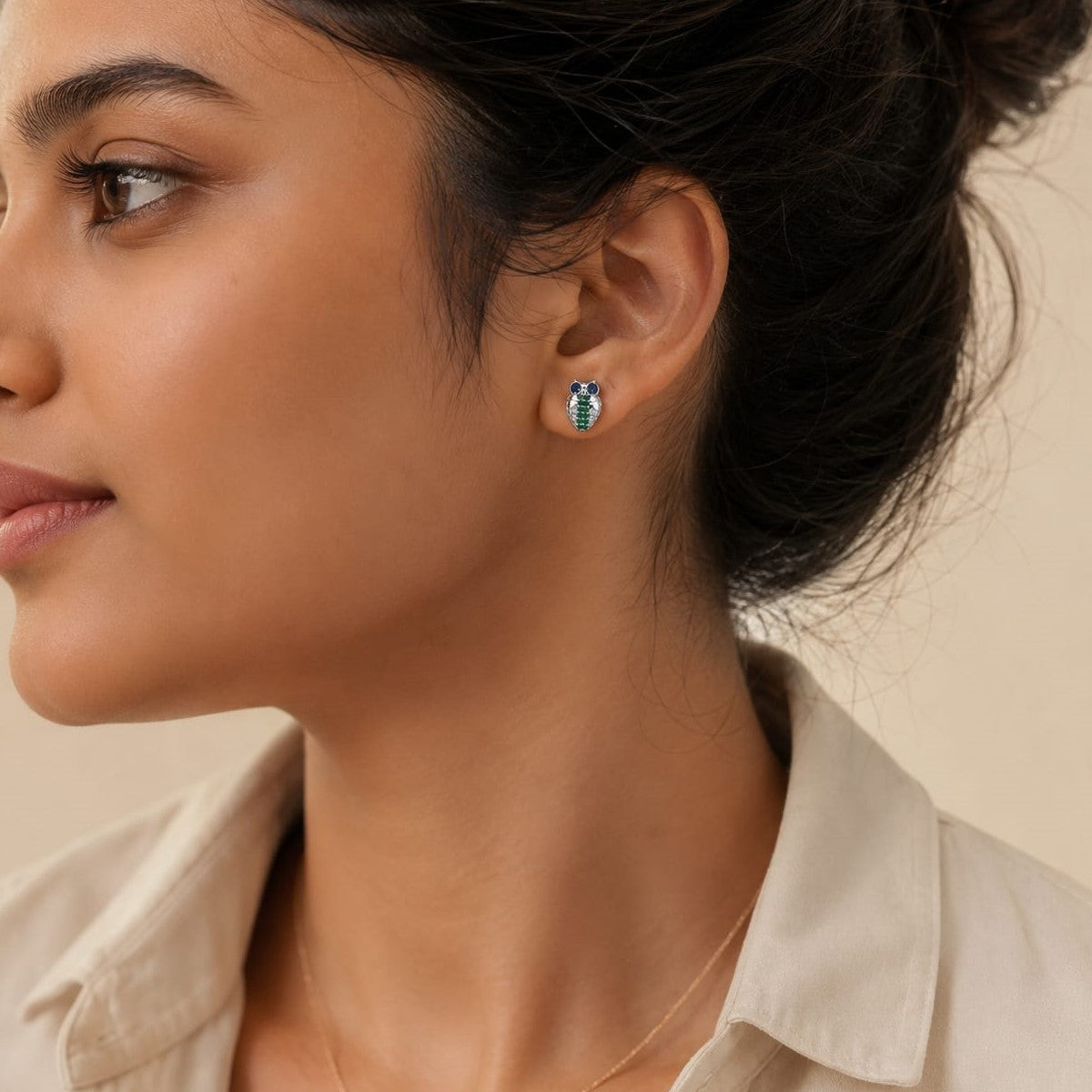Owl Silver Studs