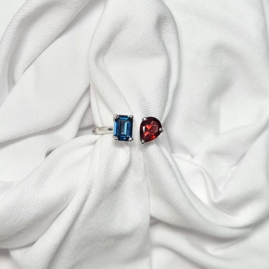 Fire & Ice Color Duet Ring