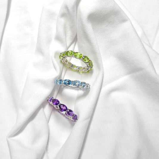 Eternity Oval Birthcolor Band