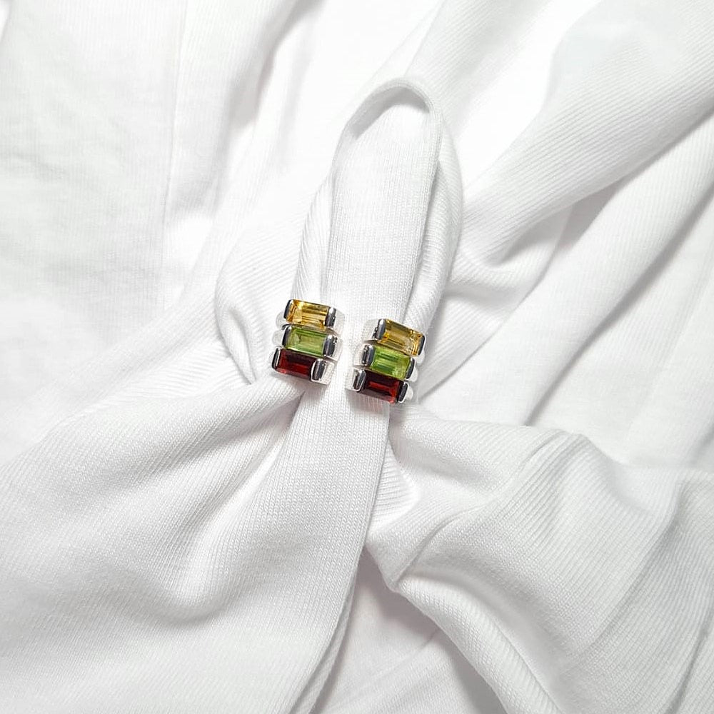 Baguette Open BirthColor Ring