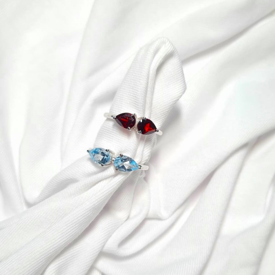 Duo Drop BirthColor Ring