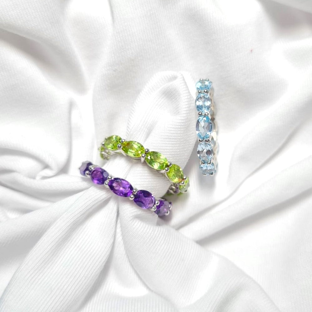 Eternity Oval Birthcolor Band