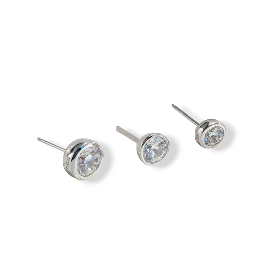 Bezel Birthcolor Studs