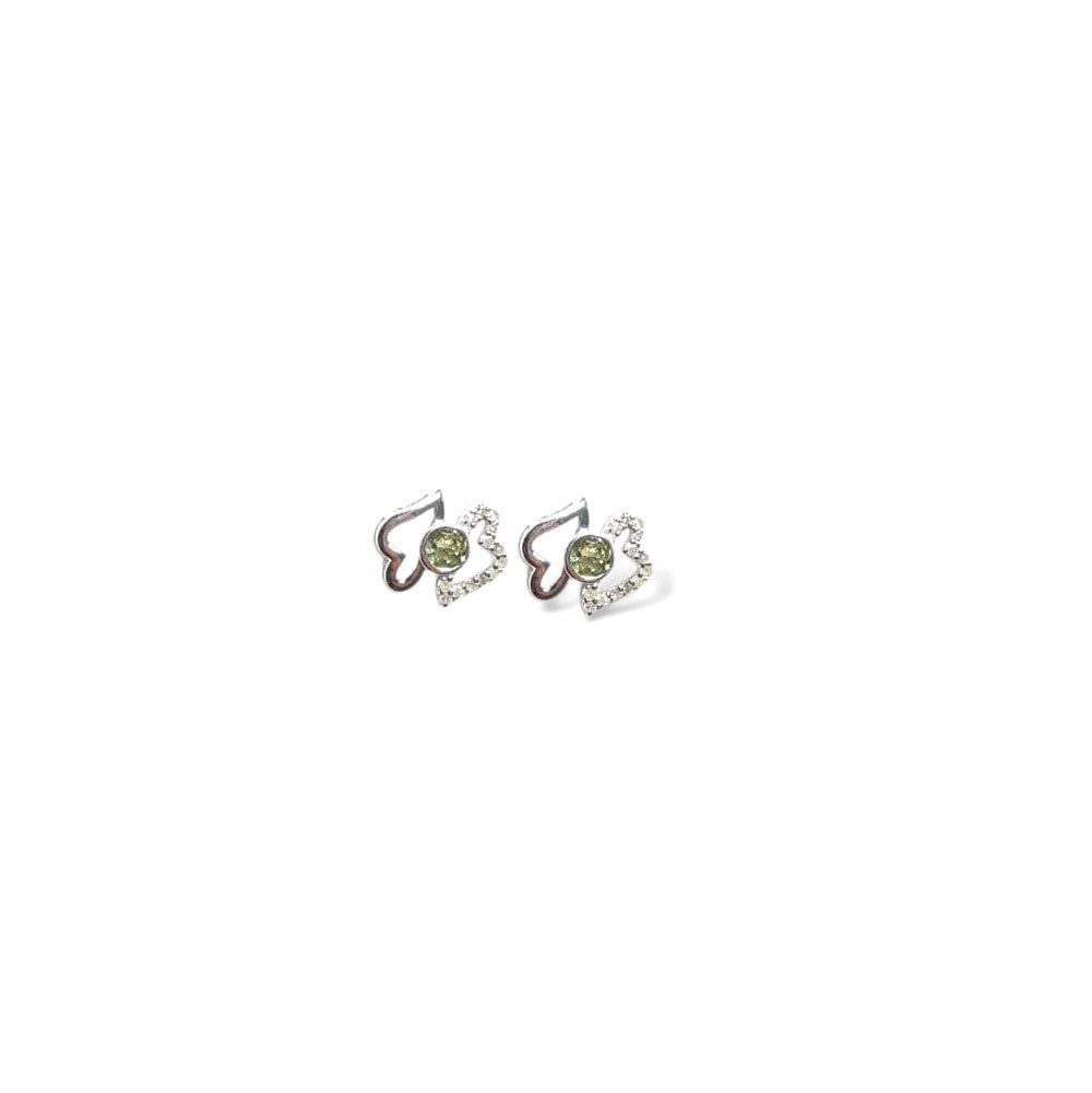 Mini Heartshine Studs Silver