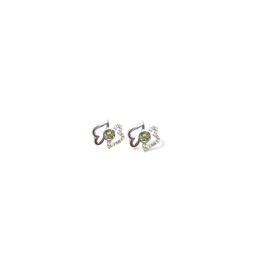 Mini Heartshine Studs Silver