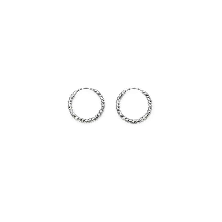 Twisted Silver Hoops