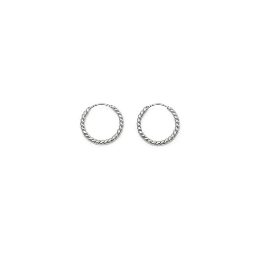 Twisted Silver Hoops