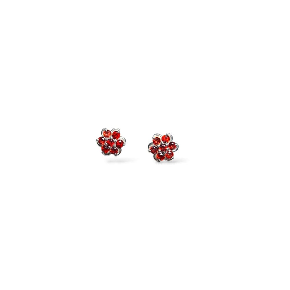 Rosette Studs Silver