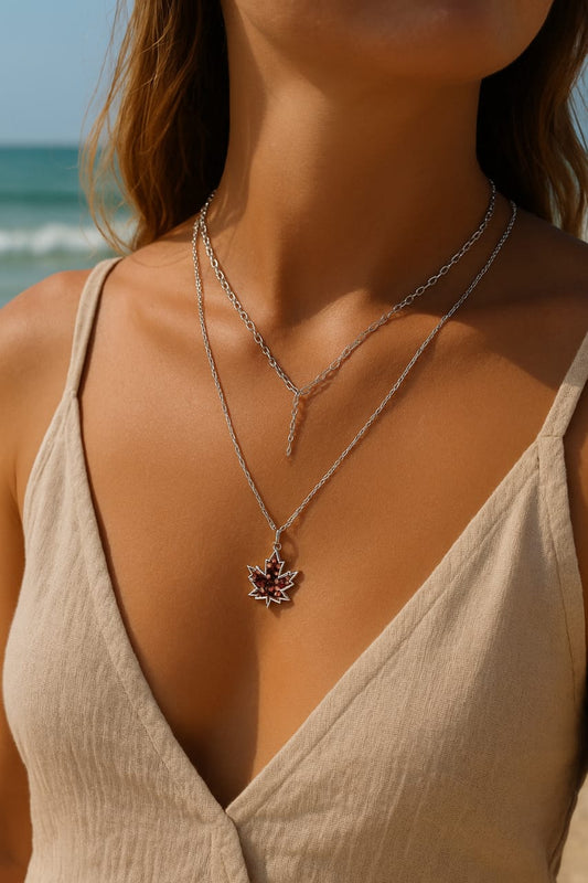 Maple Leaf Charm Necklace