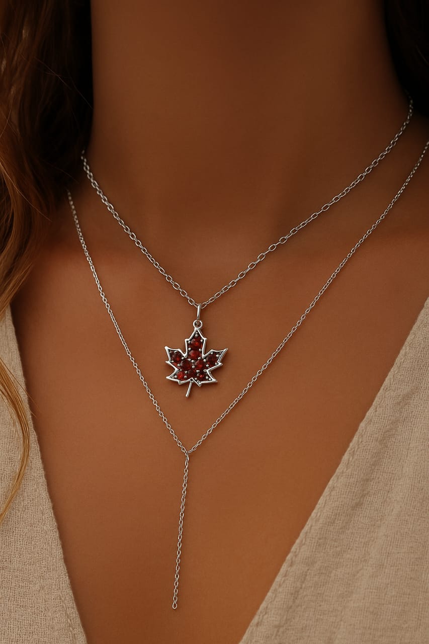 Maple Leaf Charm Necklace