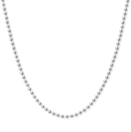 Silver Ball Chain Necklace