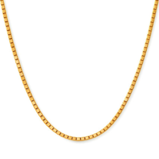 Silver Box Chain Necklace