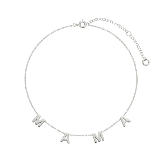 Alice Letter Name Necklace in Silver