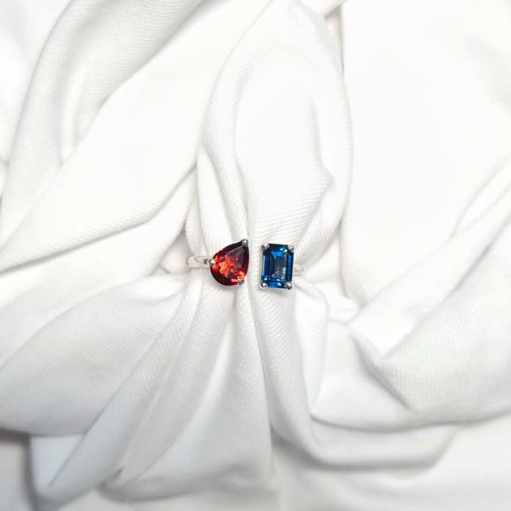 Fire & Ice Color Duet Ring