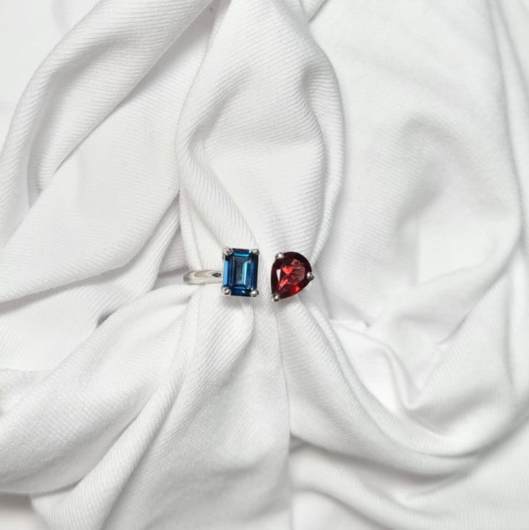 Fire & Ice Color Duet Ring