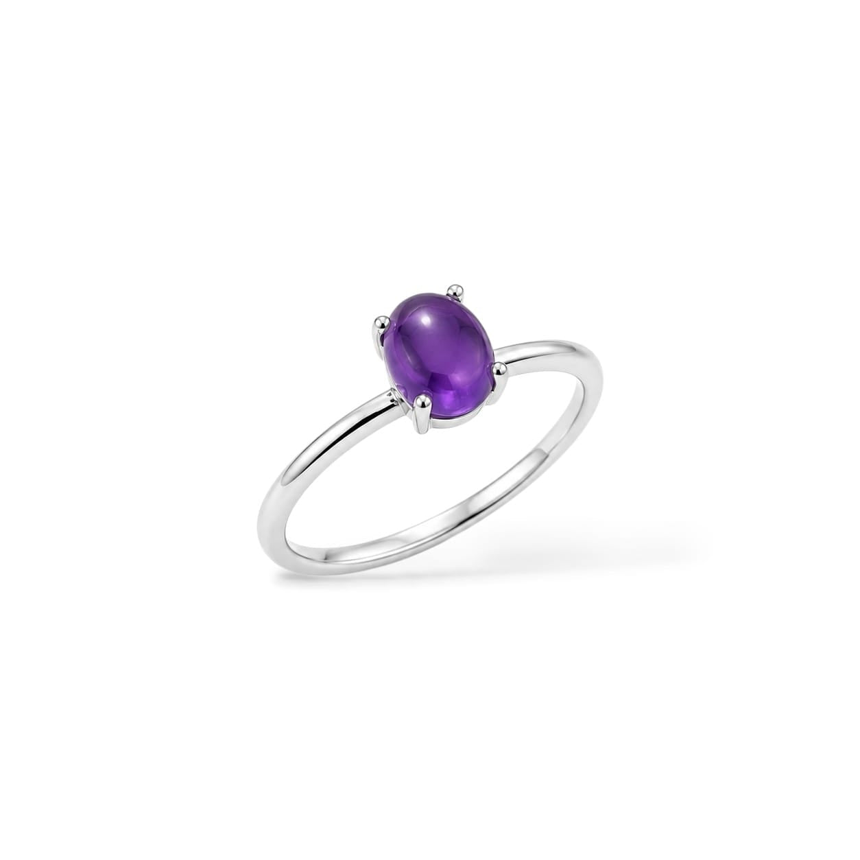 Vibrant Purple Gemstone Ring