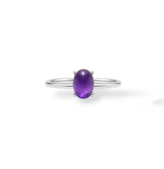 Vibrant Purple Gemstone Ring
