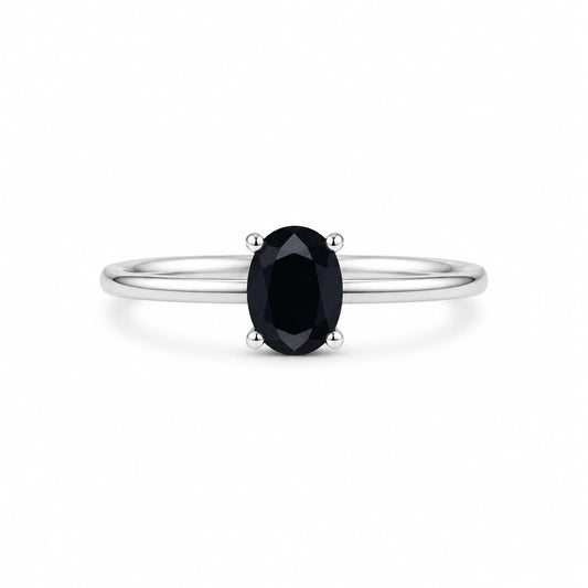 Timeless Black Gemstone Ring