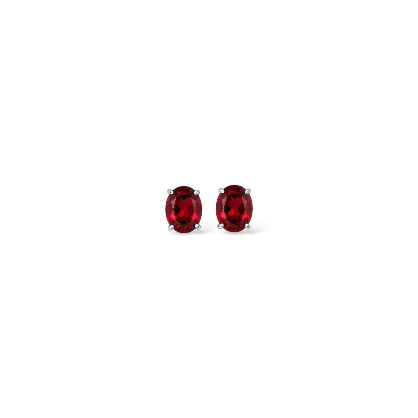 Oval Birthstone Studs