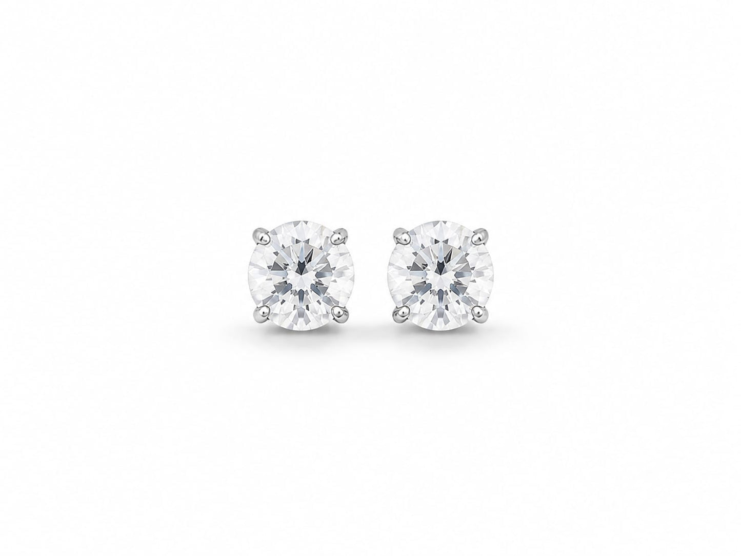 Round Birthstone Studs