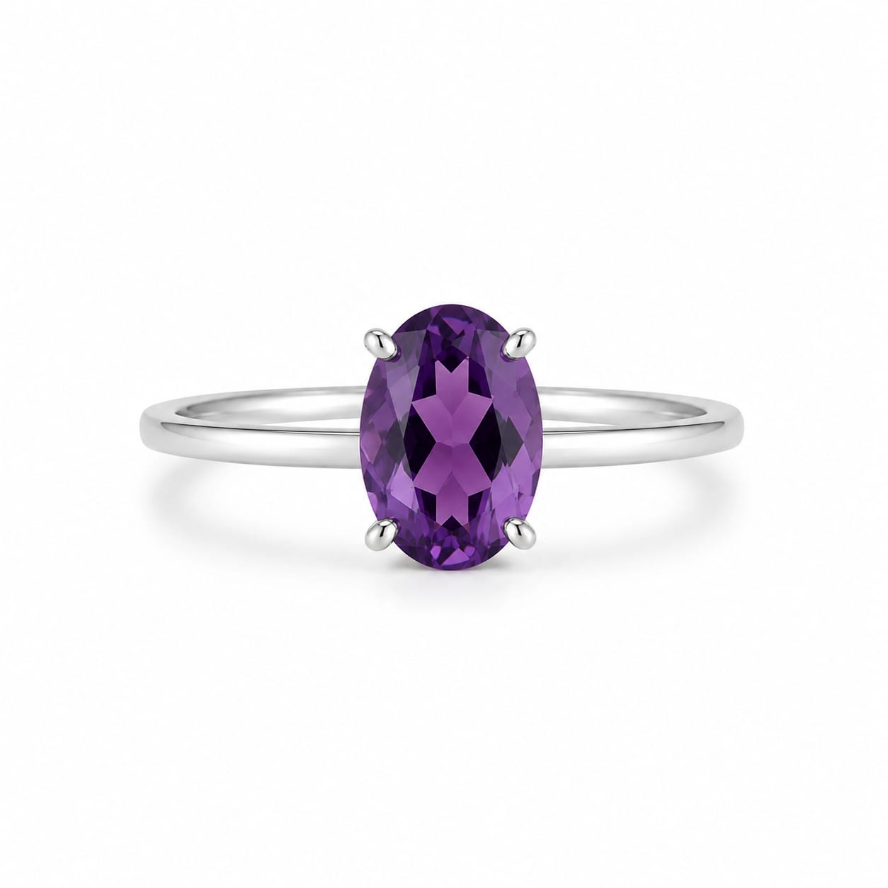 Oval Birthstone Ring