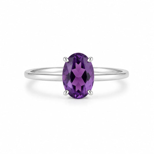 Oval Birthstone Ring