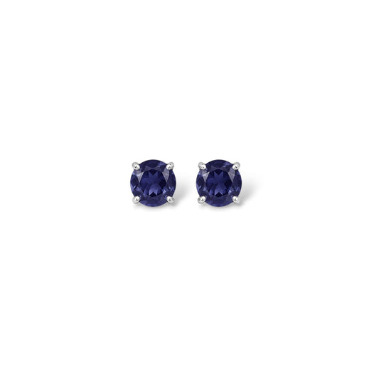 Round Birthstone Studs