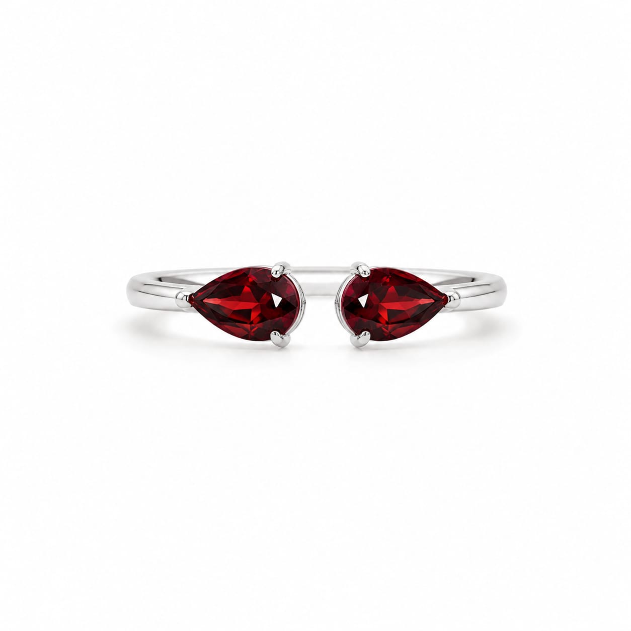 Duo Drop Birthstone Ring