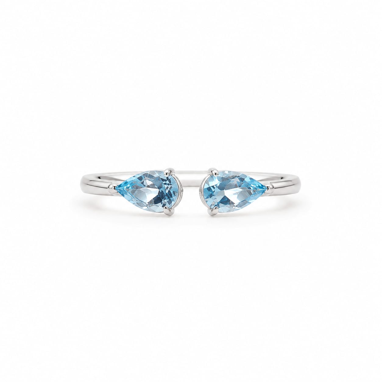 Duo Drop Birthstone Ring