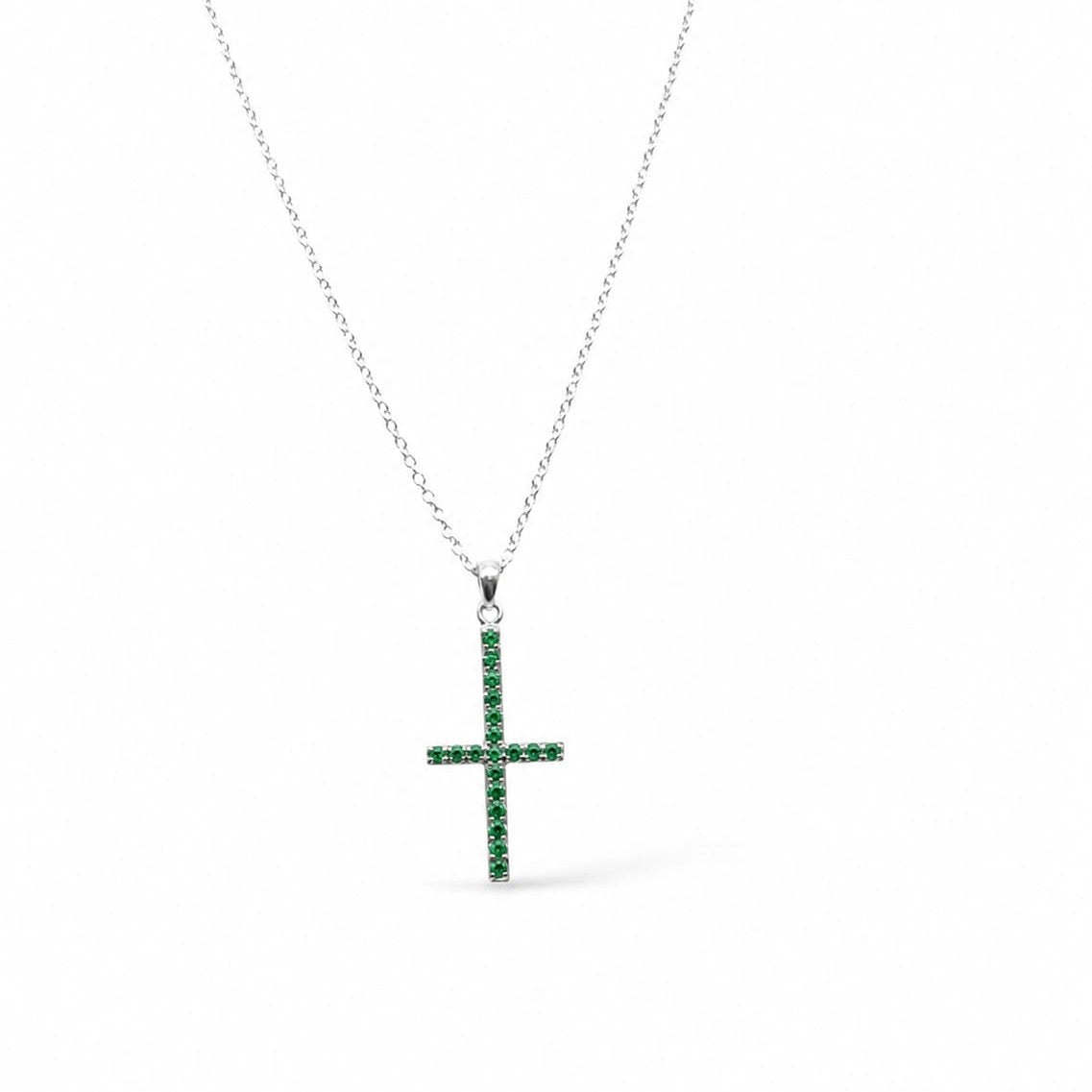 Pave Cross Necklace
