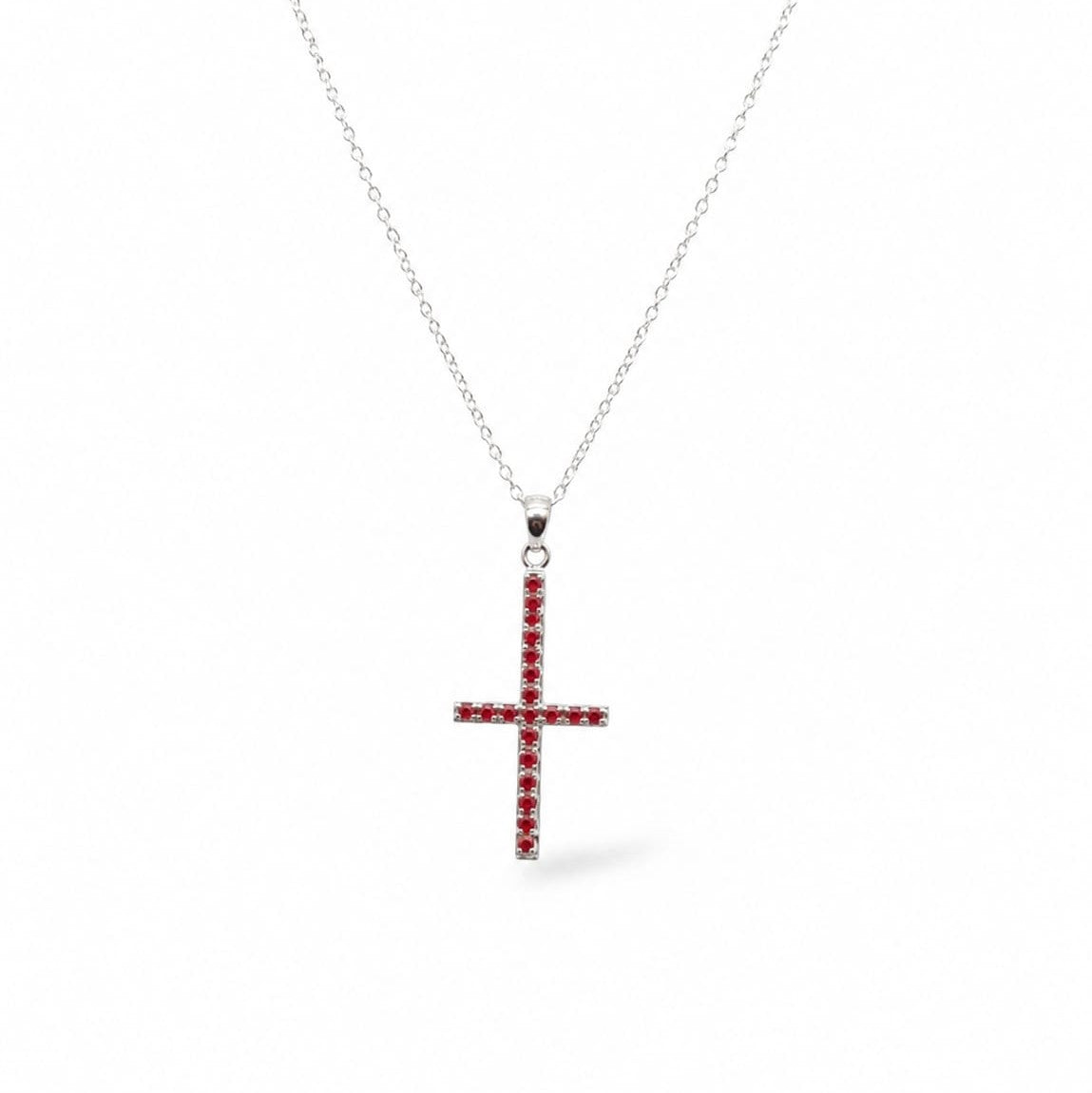 Pave Cross Necklace