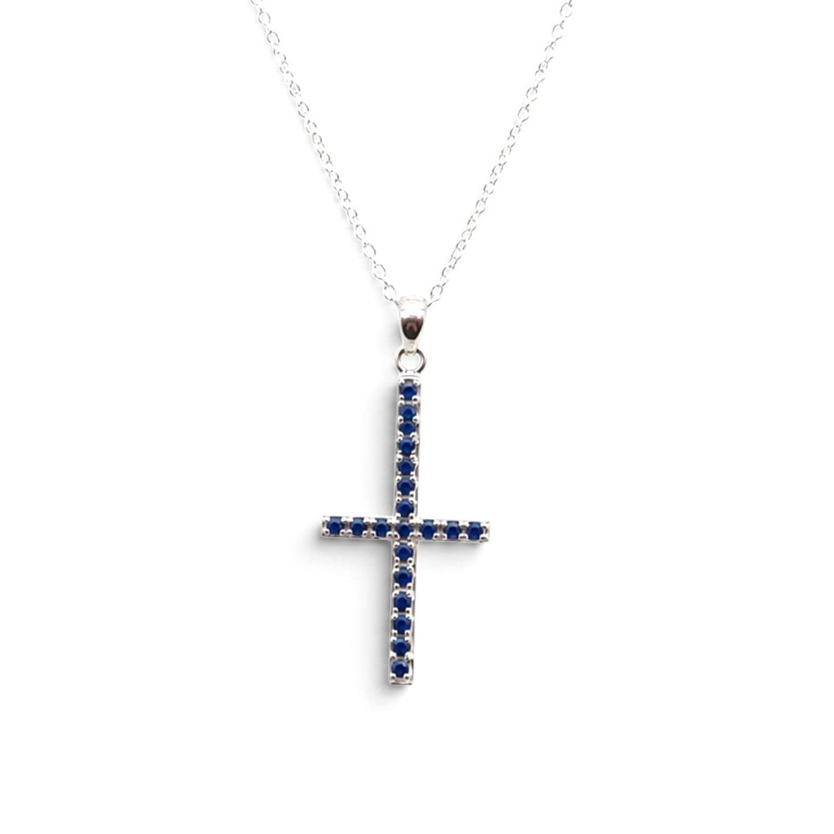 Pave Cross Necklace