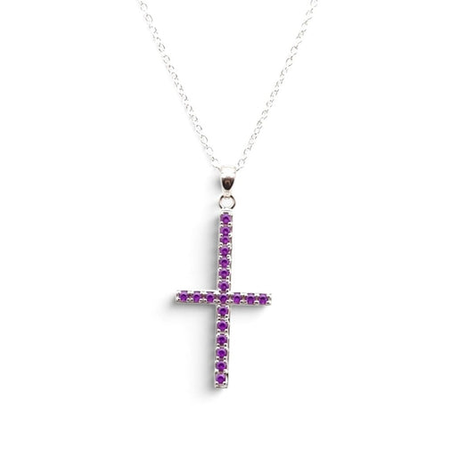 Pave Cross Necklace