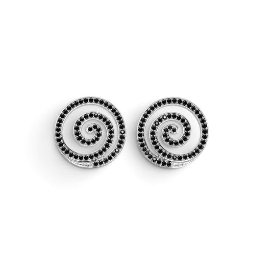Spiral Silver Studs