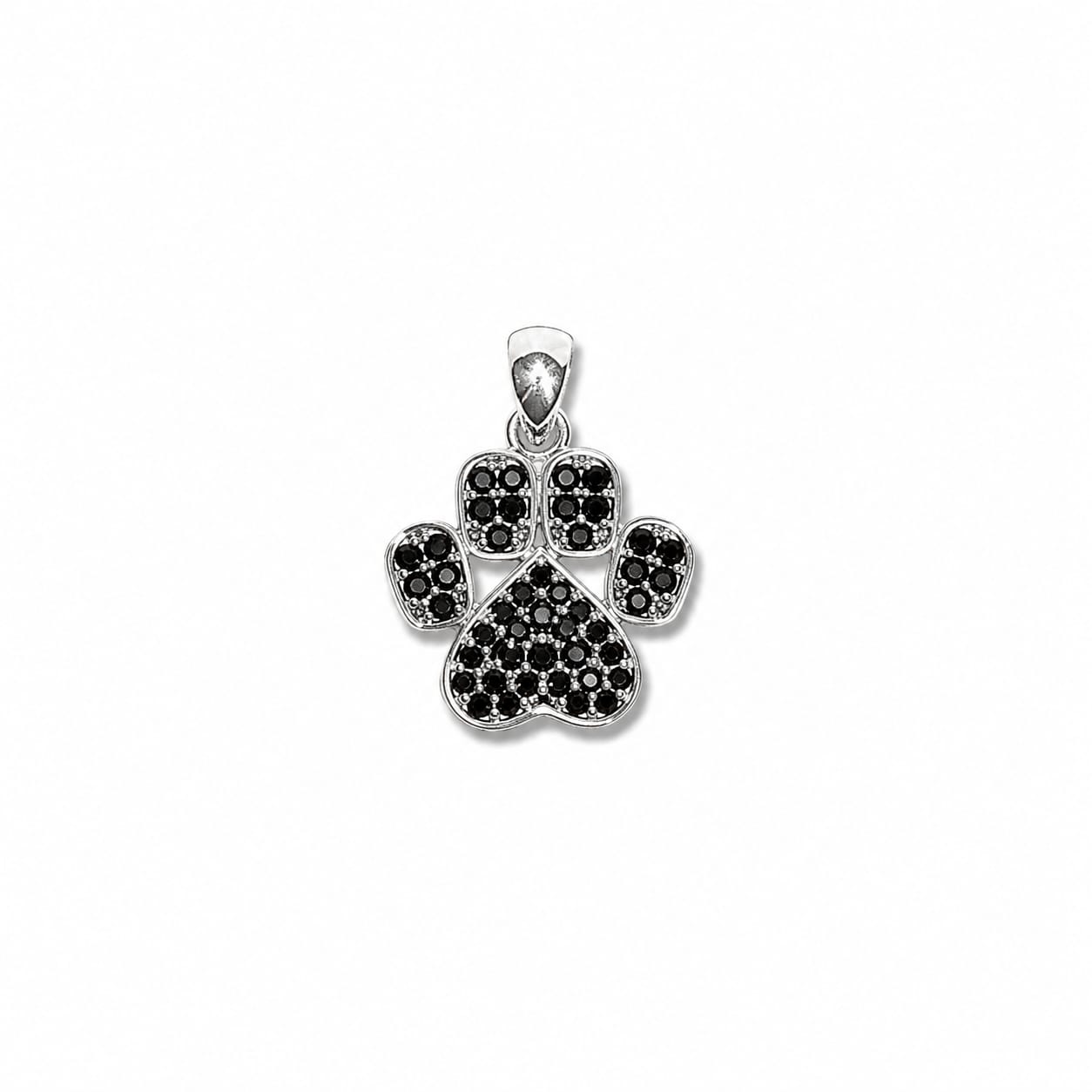 Paw Print Charm Pendant with chain
