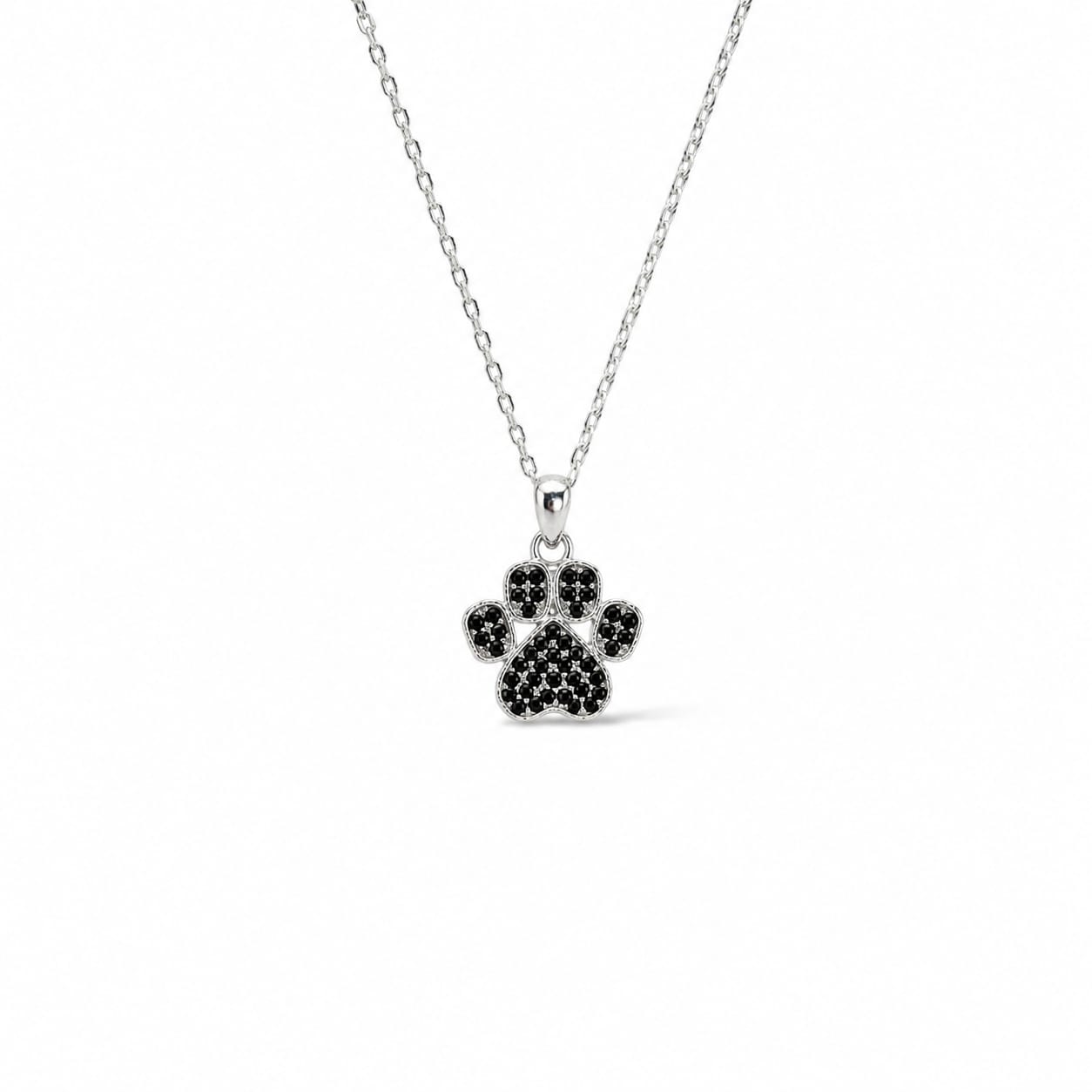Paw Print Charm Pendant with chain