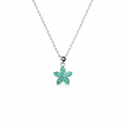 Emerald Bloom Pendant with chain