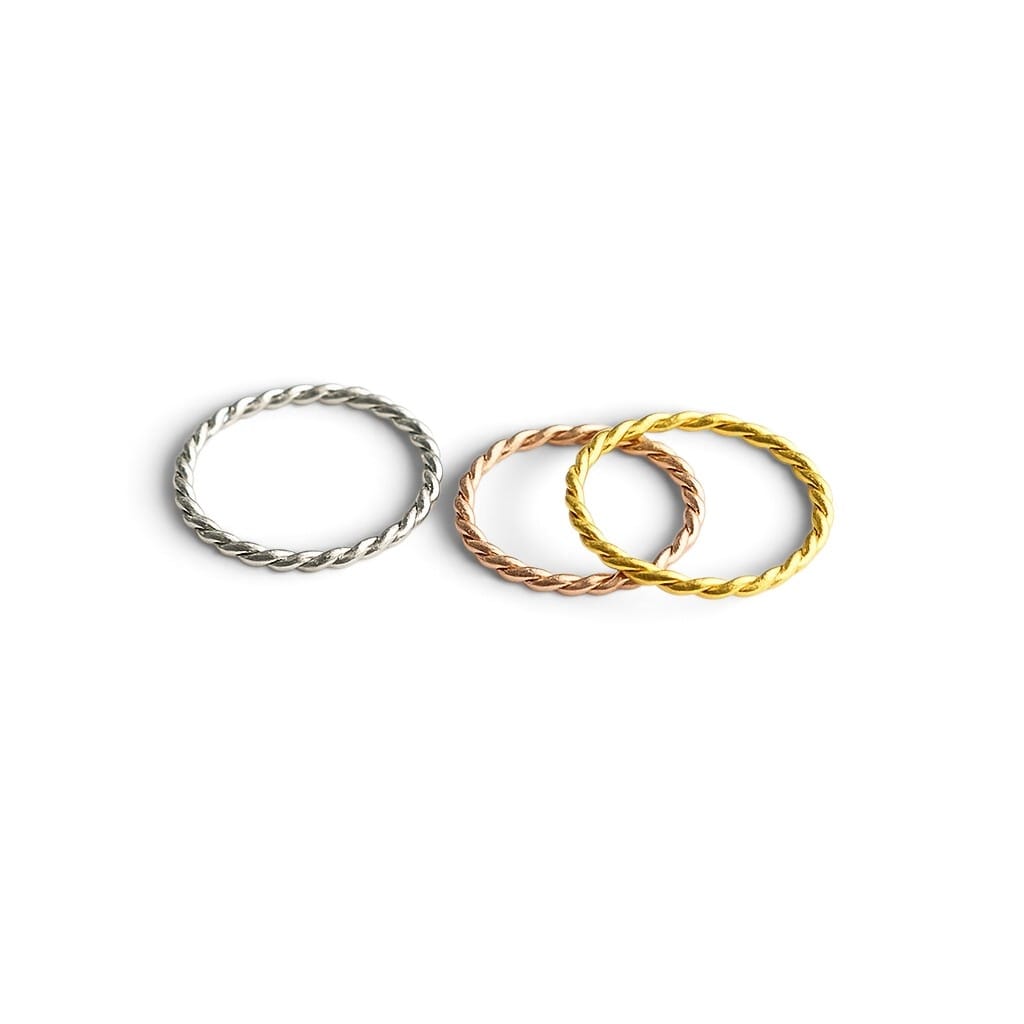 925 Silver Twisted Ring
