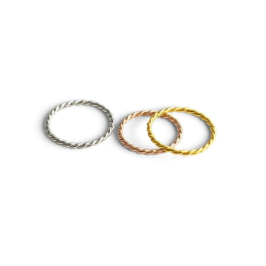 925 Silver Twisted Ring