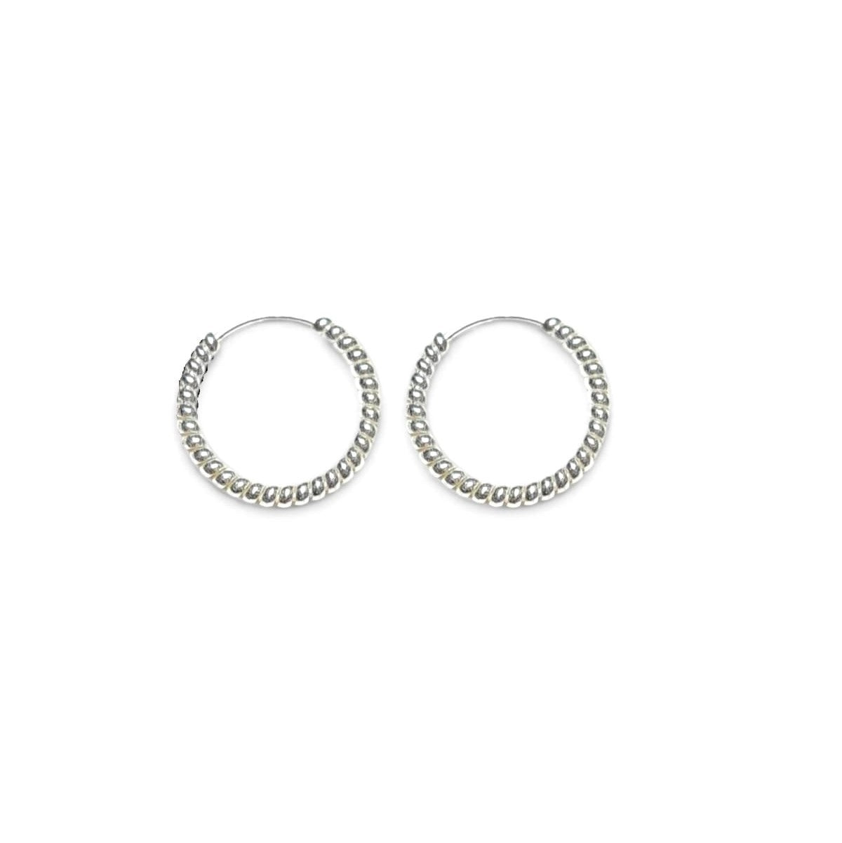 Twisted Silver Hoops