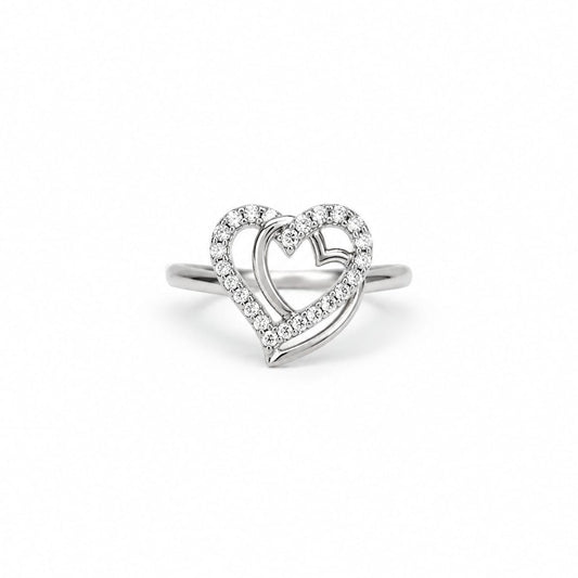 Double Heart Ring