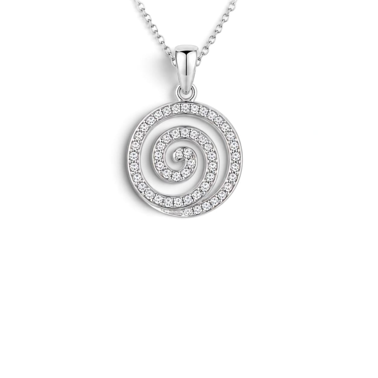Spiral Silver Necklace