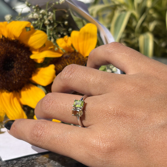 Fire & Ice Color Duet Ring