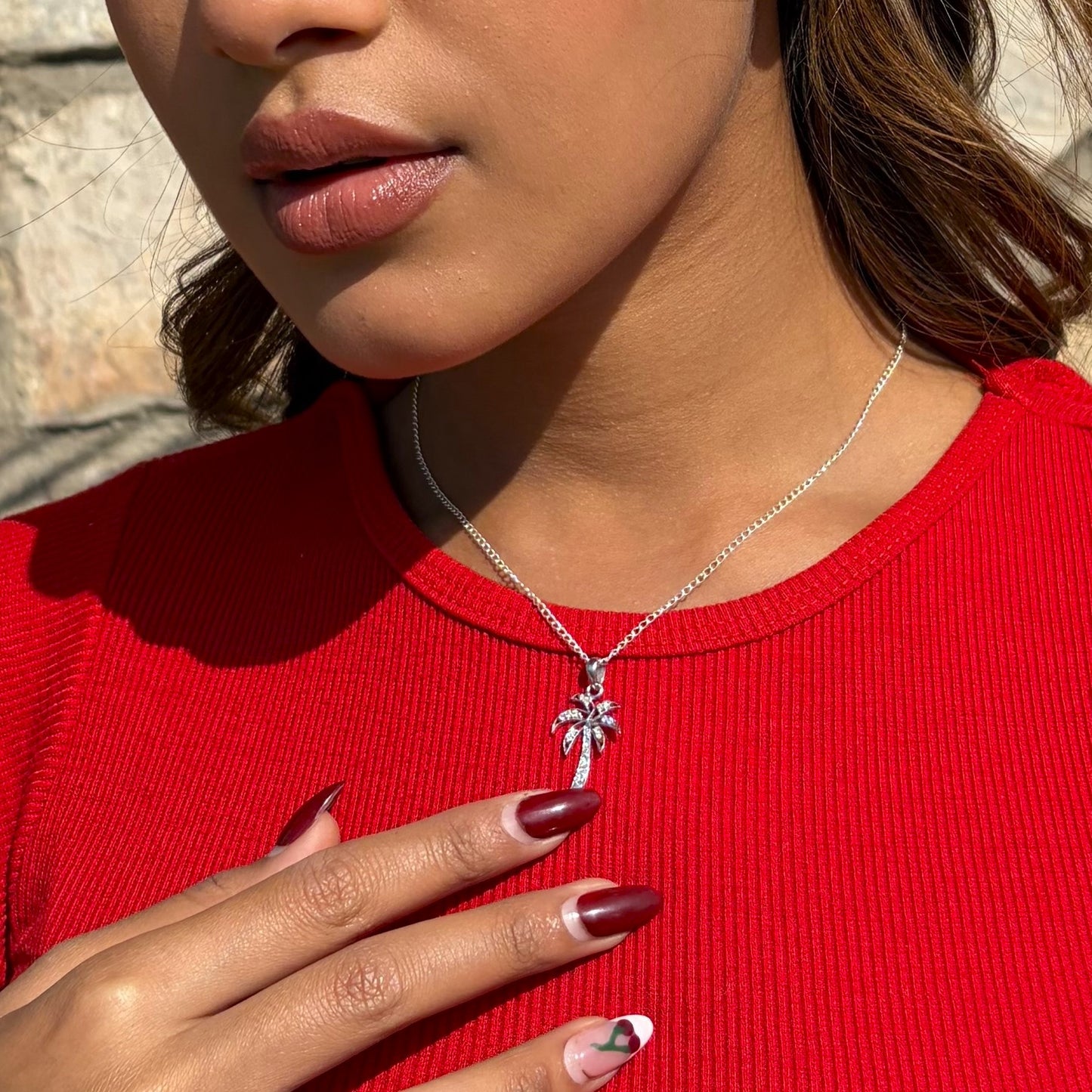 Island Calling Charm Pendant with Chain